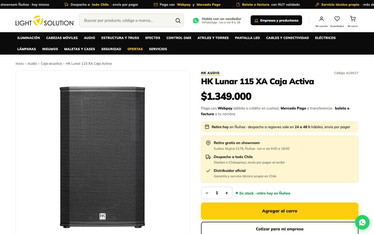 Ficha de producto de la tienda nueva